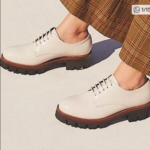 Jeffrey Campbell Cream Ankle Boots